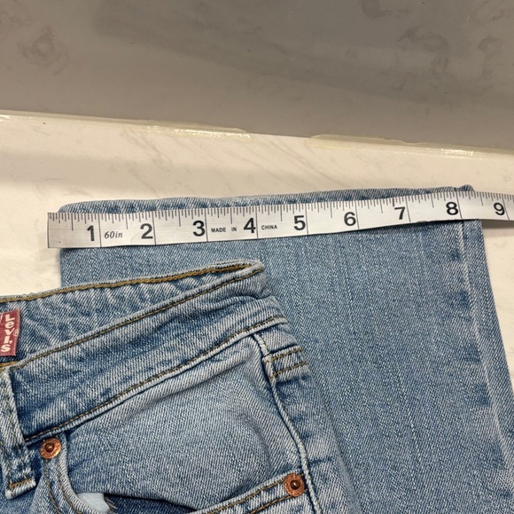 Levi's Women's Sky Blue Straight Leg Jeans Size 5 - Picture 5 of 9